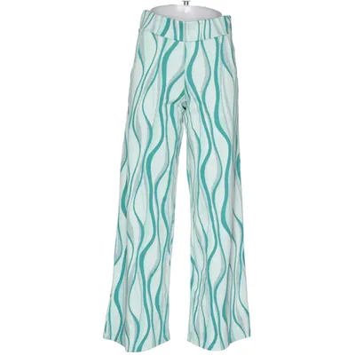 Palazzo pants (Green, Blue) from Pfeffinger Elastane, Metallic fiber, Polyester, Viscose