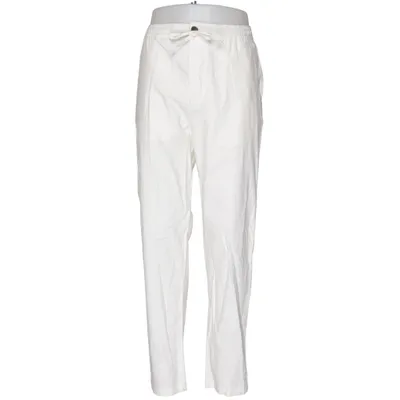 Pants (White) from Selected Homme Elastane, Linen, Organic cotton