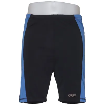 Trainingsshorts (Zwart, Blauw) van Feroti Sport Elastaan, Polyester