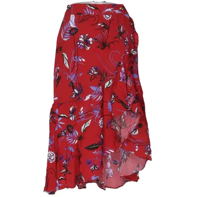 Slå om-nederdel (Rød, Flerfarvet) fra Mango Casual Viscose
