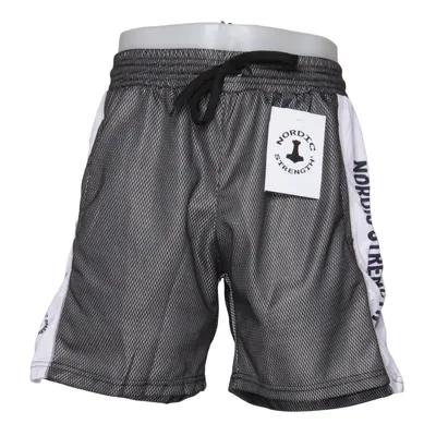 Basketbal shorts (Zwart, Wit) van Nordic Strength Polyester