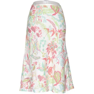 Skirt (White, Multicolored) from East Acetate, Linen