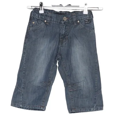 Denim shorts (Blauw) van Next Level Katoen