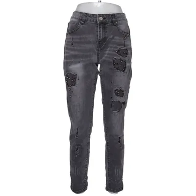 Jeans (Grau) von Hand Work Denim Baumwolle, Elasthan, Polyester, Viskose