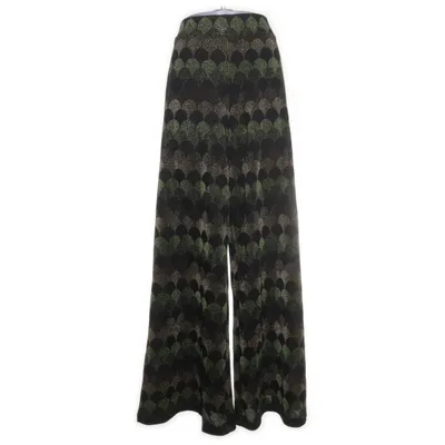 Palazzo broek (Groen, Zwart, Goud, Meerkleurig) van King Louie Metallvezel, Polyamide, Polyester, Viscose