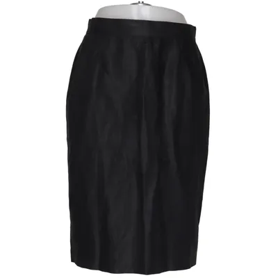 Rok (Zwart) van Salvatore Ferragamo Cupro, Linnen, Viscose