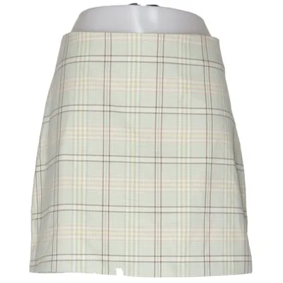 Rok (Groen, Wit, Bruin) van Monki Elastaan, Polyester, Viscose