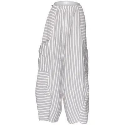 Pantalon patte d'éléphant (Gris, Blanc) de AKH Fashion