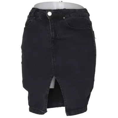Jeansnederdel (Grå) fra Boohoo Petite Bomuld, Elastan, Polyester