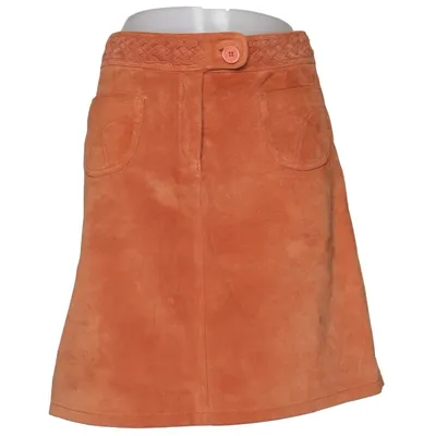 Läderkjol (Brun) från Blend Skinn, Polyester