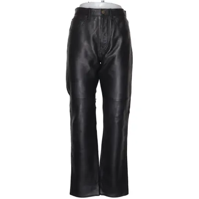 Leren broek (Zwart) van Acne Studios Katoen, Leer, Polyester, Viscose