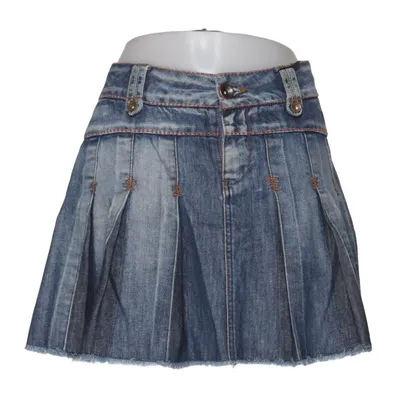 Denim skirt (Blue) from Belle Cotton
