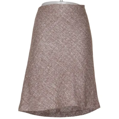 Jupe (Marron, Blanc) de Saix Acrylique, Polyester, Laine