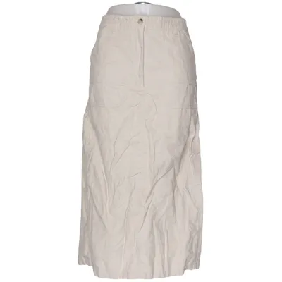 Maxi skirt (Beige) from Cappuccini by Desam Cotton, Linen
