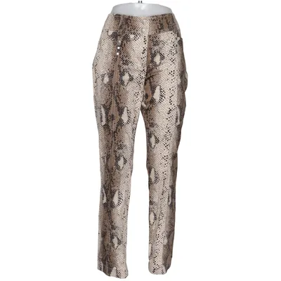 Pantalon (Marron, Beige) de Saopaulo Coton, Élasthane