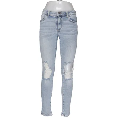 Jeans (Blue) from Never Denim Cotton, Elastane, Polyester