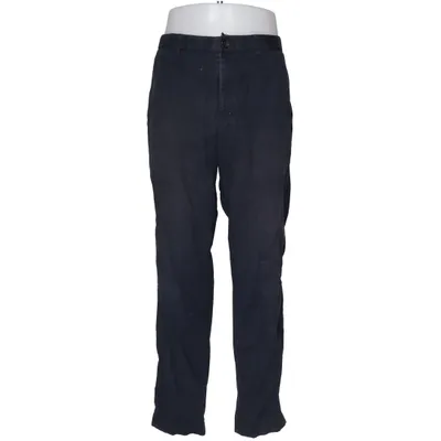 Chino (Noir) de Uniqlo Coton, Élasthane, Lin