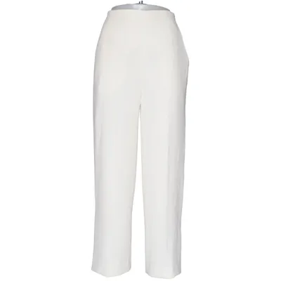 Pantalon patte d'éléphant (Blanc) de Mark Kenly Dominotan Polyester, Viscose