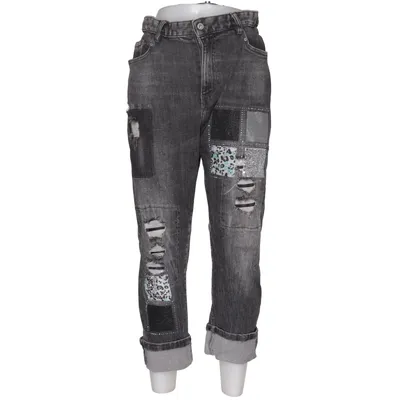 Jean (Gris, Multicolore) de QNUZ Coton, Élasthane, Polyester, Viscose