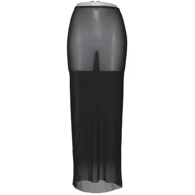 Maxi nederdel (Sort) fra Weekday Elastan, Polyester