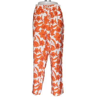 Pants (Orange, White) from Splash Polyester, Viscose
