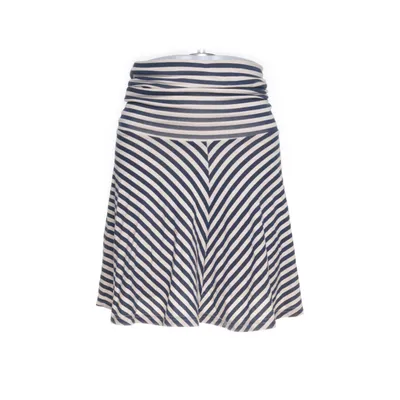 Skirt (Blue, Beige) from American Apparel Cotton, Elastane