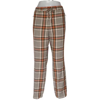 Pants (Brown, White, Orange) from s.Oliver Polyester, Viscose