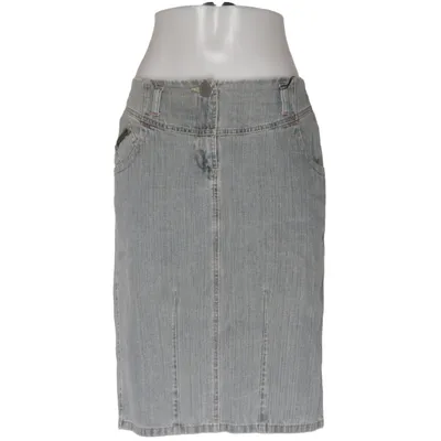 Jeansnederdel (Grå) fra Prêt à Porter Bomuld, Polyester
