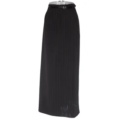 Jupe longue (Gris) de Cappuccini by Desam Élasthane, Polyester, Viscose, Laine