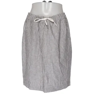 Jupe (Gris, Blanc) de New View Coton, Lin