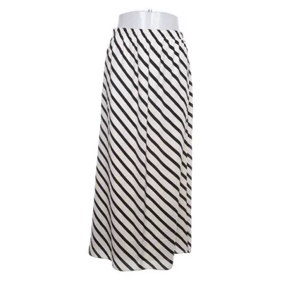Maxi skirt (Beige, Black) from Abercrombie & Fitch Elastane, Polyester