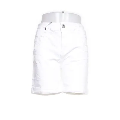 Denim shorts (Wit) van Lexxury Katoen, Elastaan