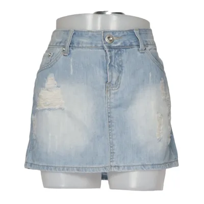 Denim skirt (Blue) from Miss Anna Cotton, Elastane