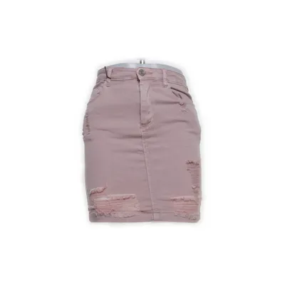 Spijkerrok (Roze) van Missguided Katoen, Elastaan