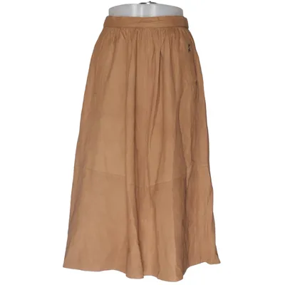 Leather skirt (Brown) from Giorgio Mobiani Acetate, Leather