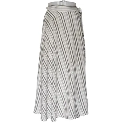 Omlottkjol (Vit, Svart) från Lindex Polyester