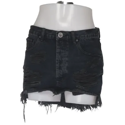 Short en jean (Noir) de One Teaspoon Coton