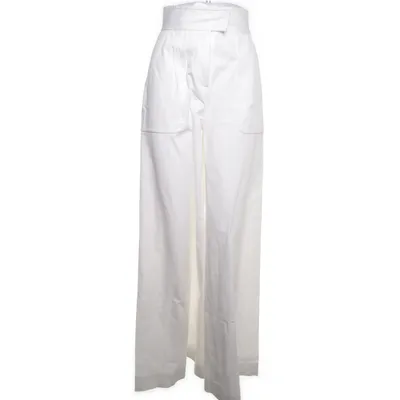 Palazzo pants (White) from Talbot Runhof Cotton, Elastane