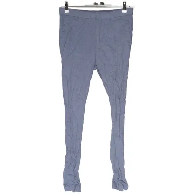 Pantalon de costume (Bleu) de H&M Coton, Lin, Polyester