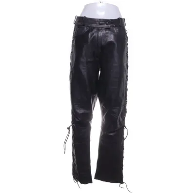 Leren broek (Zwart) van Echt Leder Leer
