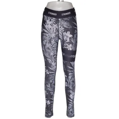 Sports tights (Black, White) from Stronger Elastane, Polyester
