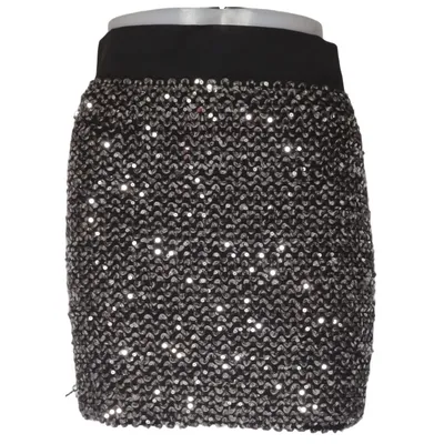 Jupe (Noir, Argent) de Forever 21 Polyester