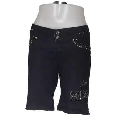 Denim shorts (Black) from MIX Cotton, Elastane, Polyester