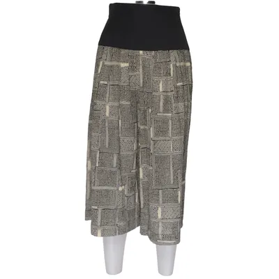 Jupe (Noir, Beige) de Crisca Coton, Polyester, Viscose