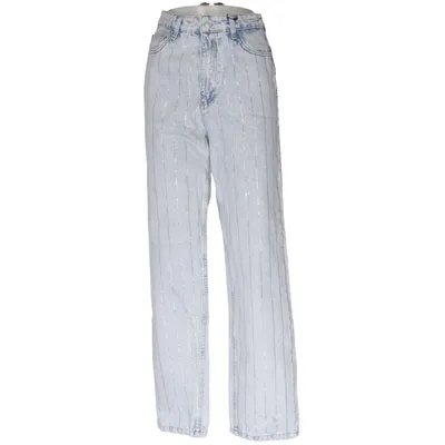 Spijkerbroek (Diamond Stripe Stud Jeans) van NA-KD Katoen