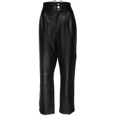 Pants (Black) from The Fashion Fraction x NA-KD Polyester