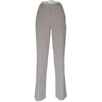 Suit pants (Gray, White) from NA-KD Elastane, Polyester, Viscose