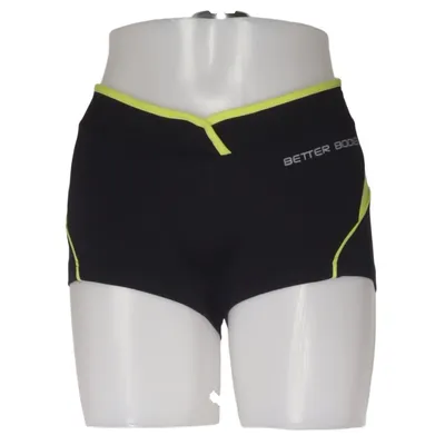 Short de compression (Noir, Jaune) de Better Bodies Élasthane, Polyamide