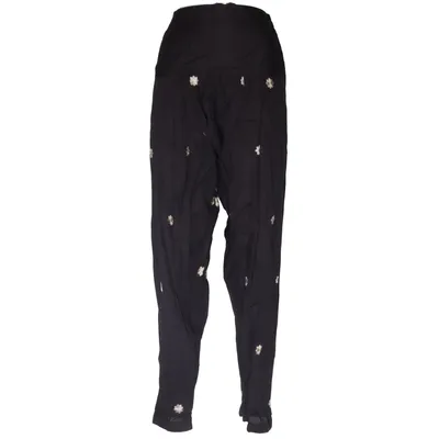 Pantalon (Noir, Multicolore) de Khaadi Coton