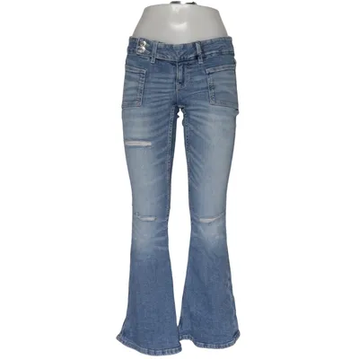 Jeans (Blå) från Gina Tricot Bomull, Elastan